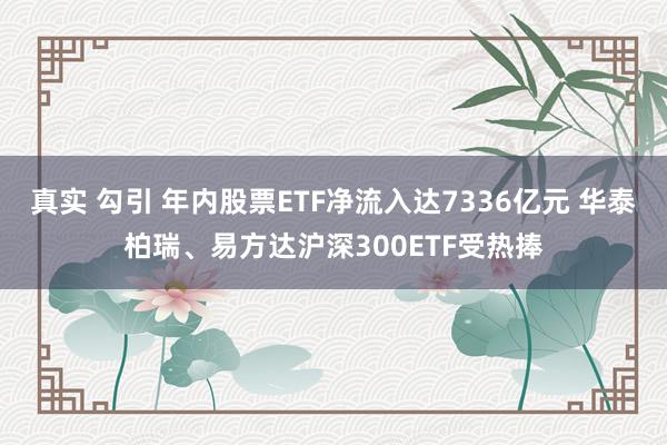 真实 勾引 年内股票ETF净流入达7336亿元 华泰柏瑞、易