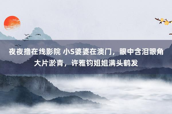 夜夜撸在线影院 小S婆婆在澳门，眼中含泪眼角大片淤青，许雅钧